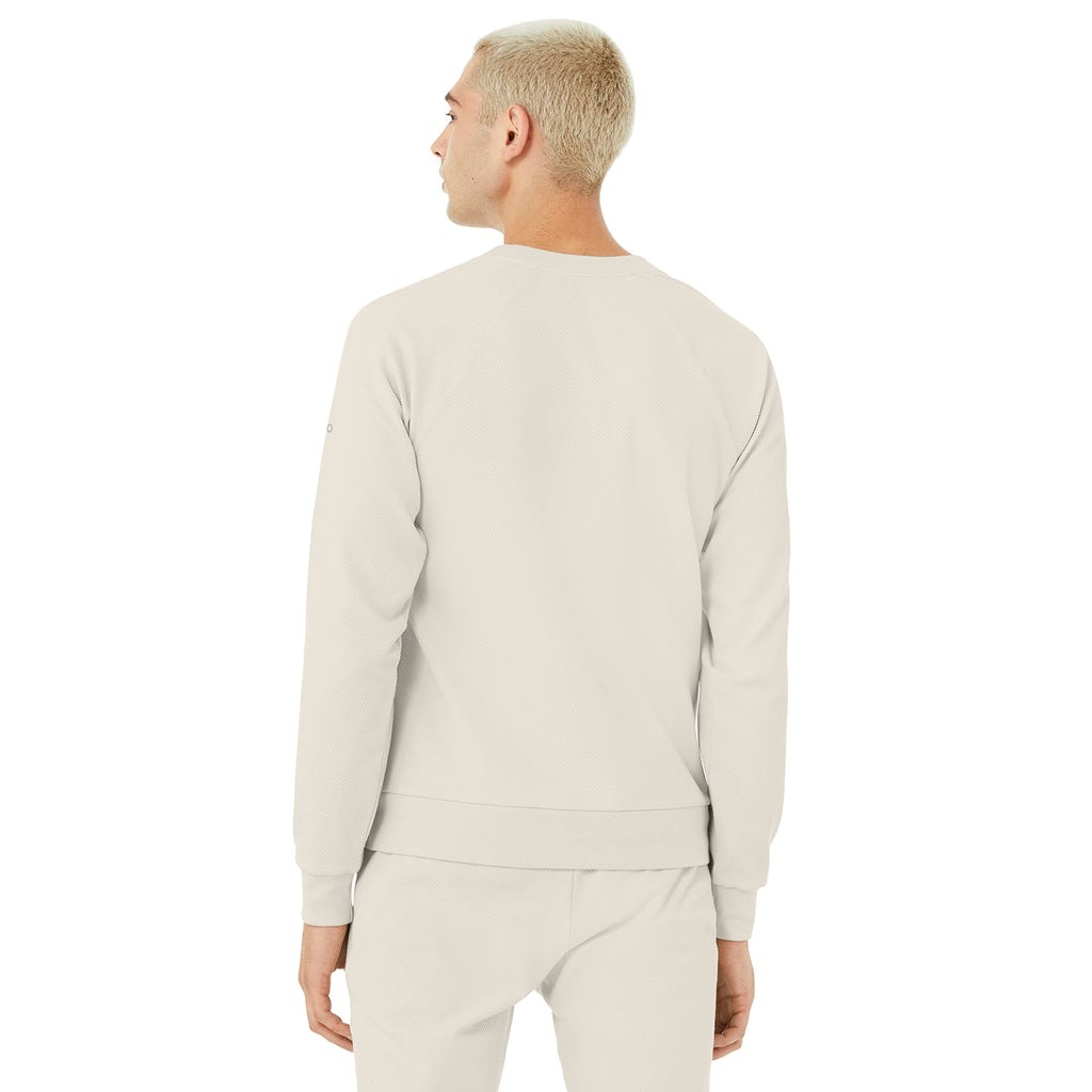 Sweatshirt Alo Yoga Impel Long Sleeve Hombre Beige | POZF03875