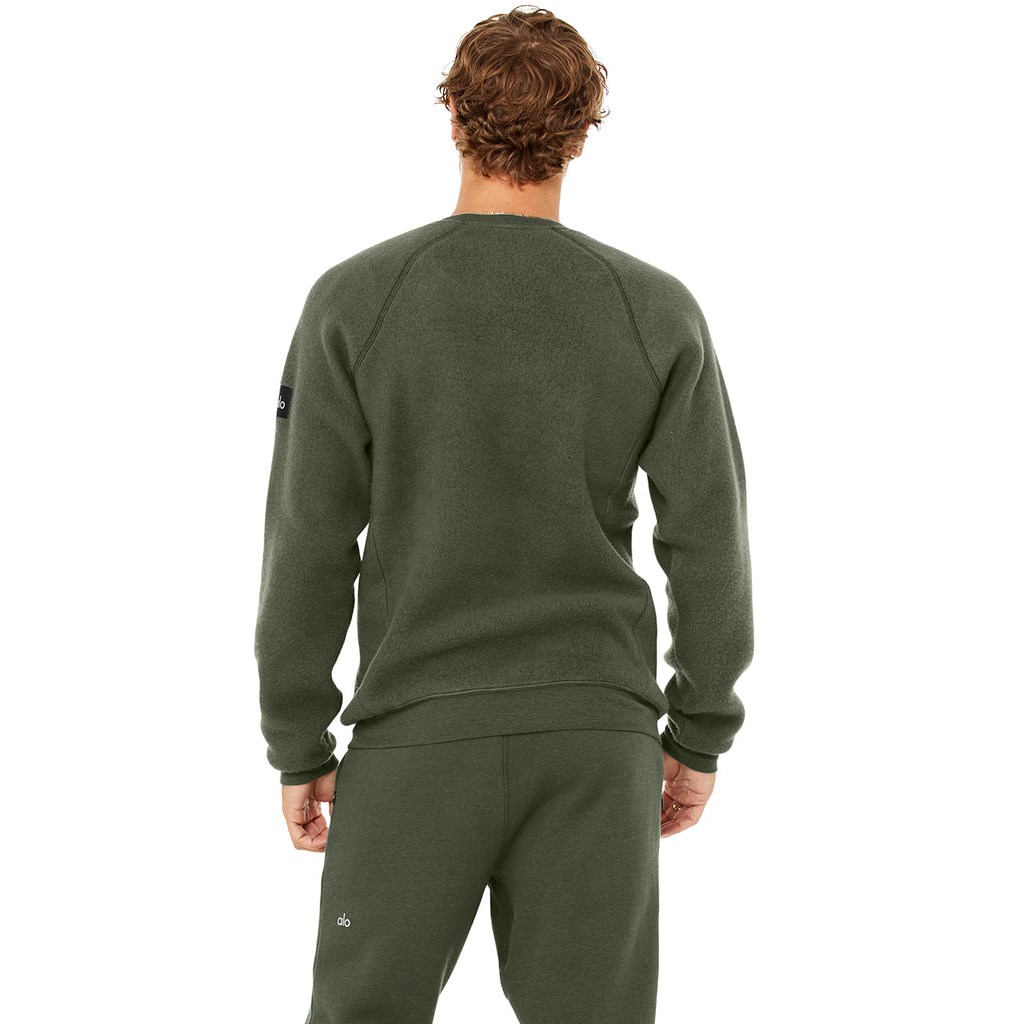 Sweatshirt Alo Yoga Triumph Crew Neck Hombre Verdes | SBCG28045