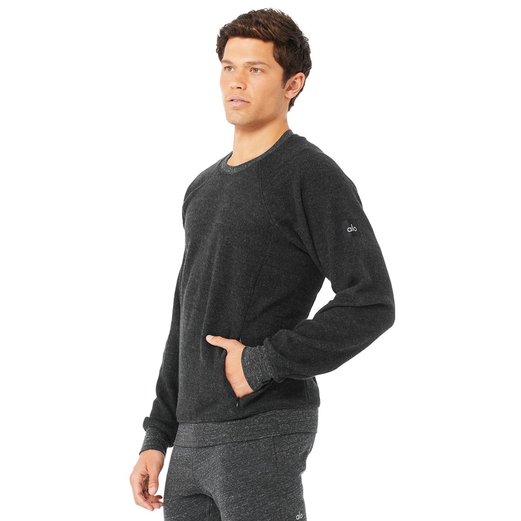 Sweatshirt Alo Yoga Triumph Crew Neck Long Sleeve Hombre Grises | BWHP73124