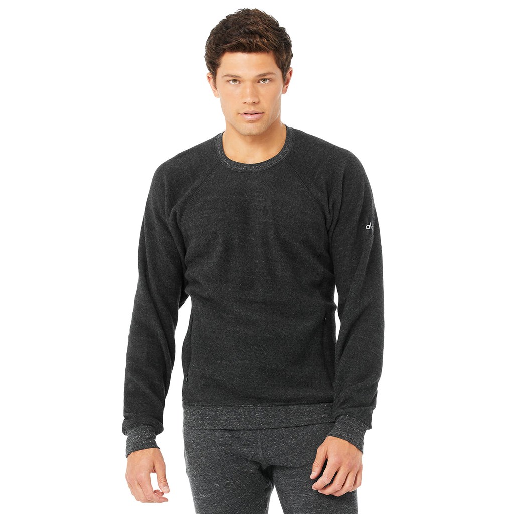 Sweatshirt Alo Yoga Triumph Crew Neck Long Sleeve Hombre Grises | BWHP73124