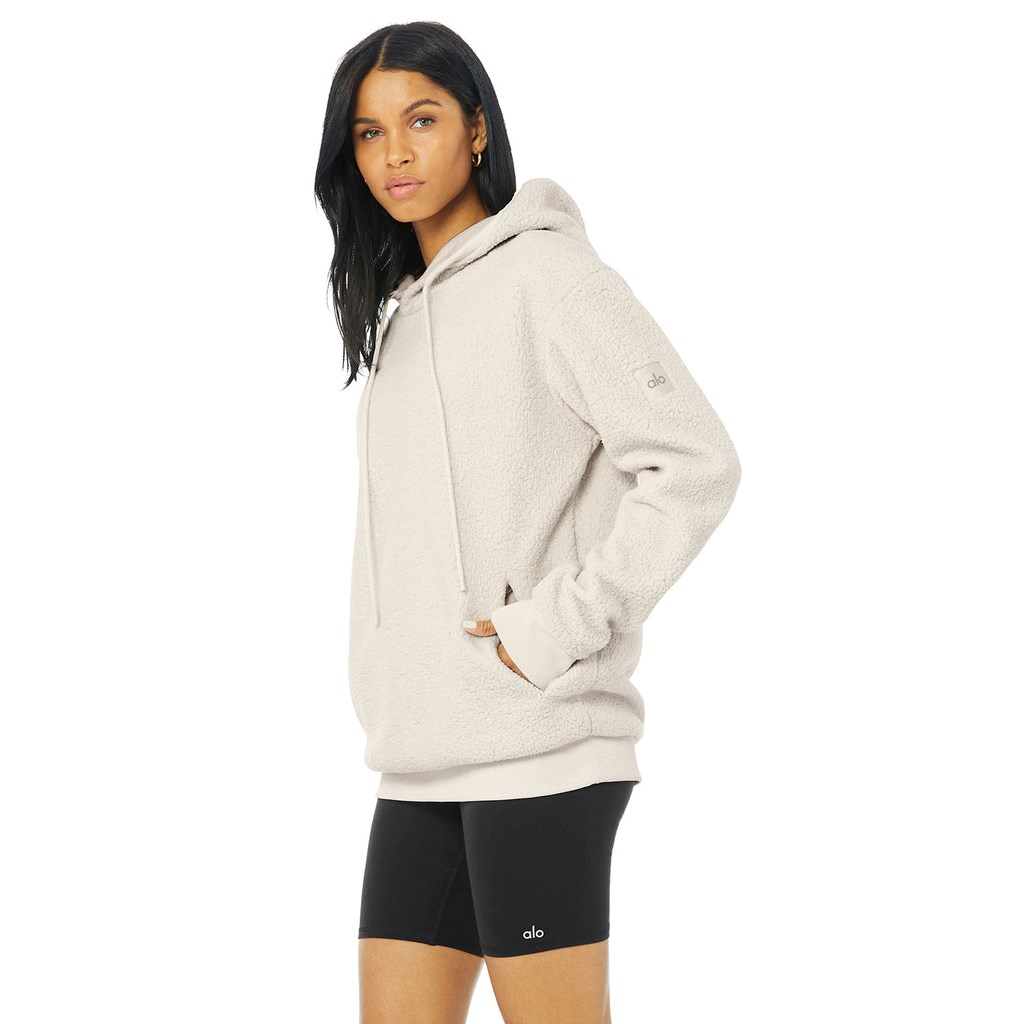 Sweatshirt Alo Yoga Unisex Sherpa Mujer Beige | SCER51894