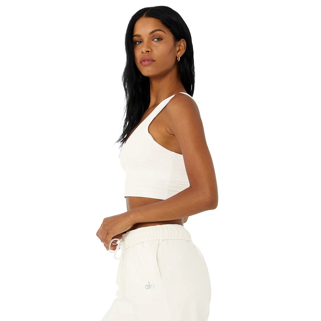 Tank Top Alo Yoga Airbrush Real Mujer Blancos | EPQD10325