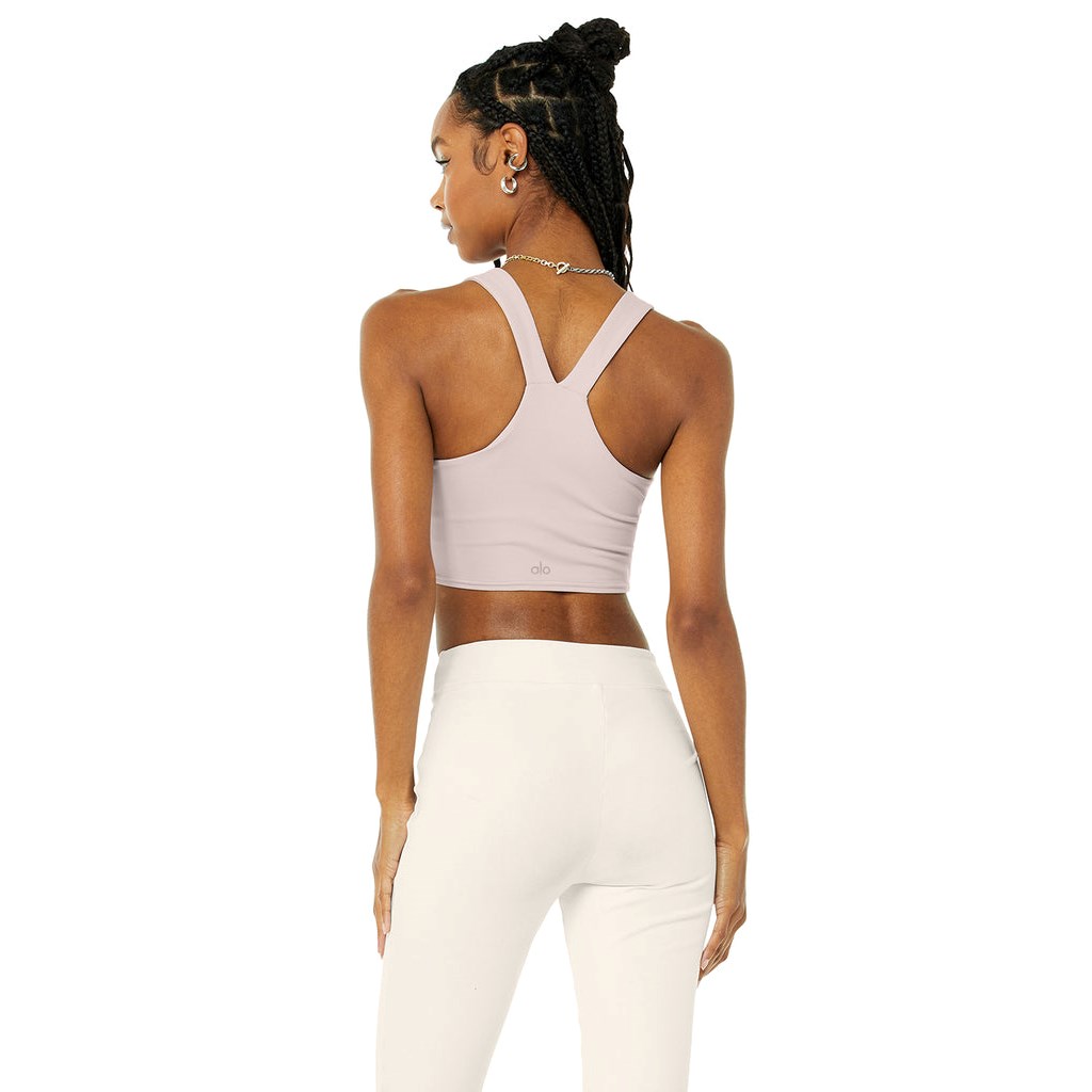 Tank Top Alo Yoga Airbrush Real Mujer Rosas | GVWF83617