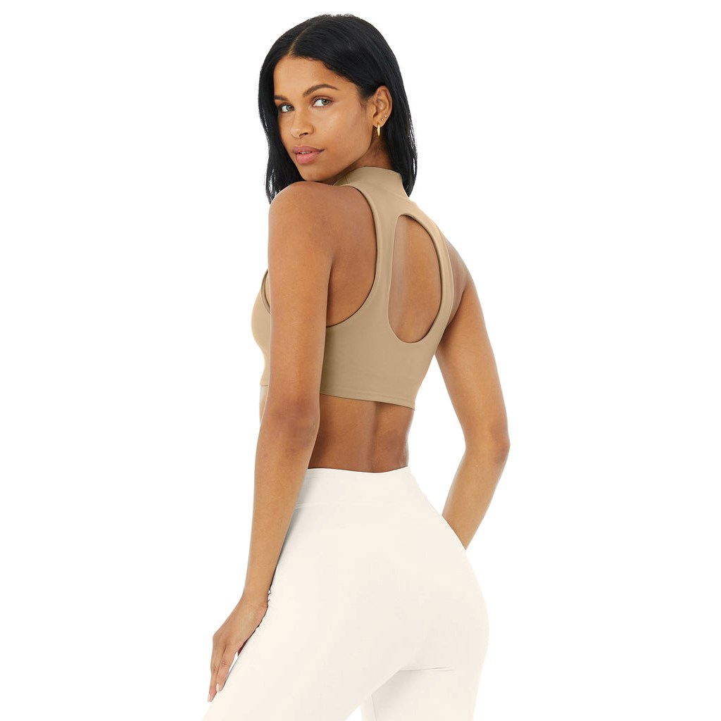 Tank Top Alo Yoga Airlift Fuse Mujer Beige | TAUQ28674