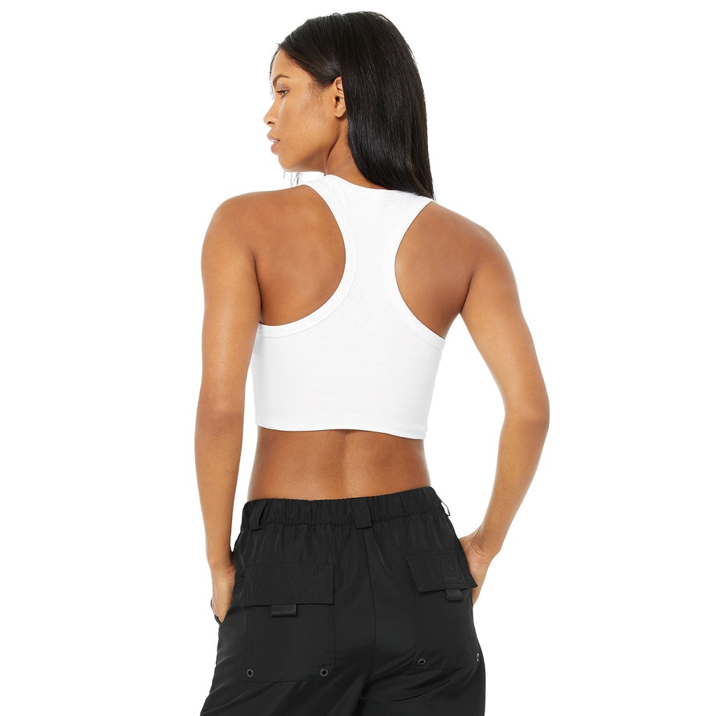 Tank Top Alo Yoga Aspire Mujer Blancos | KSLZ52706