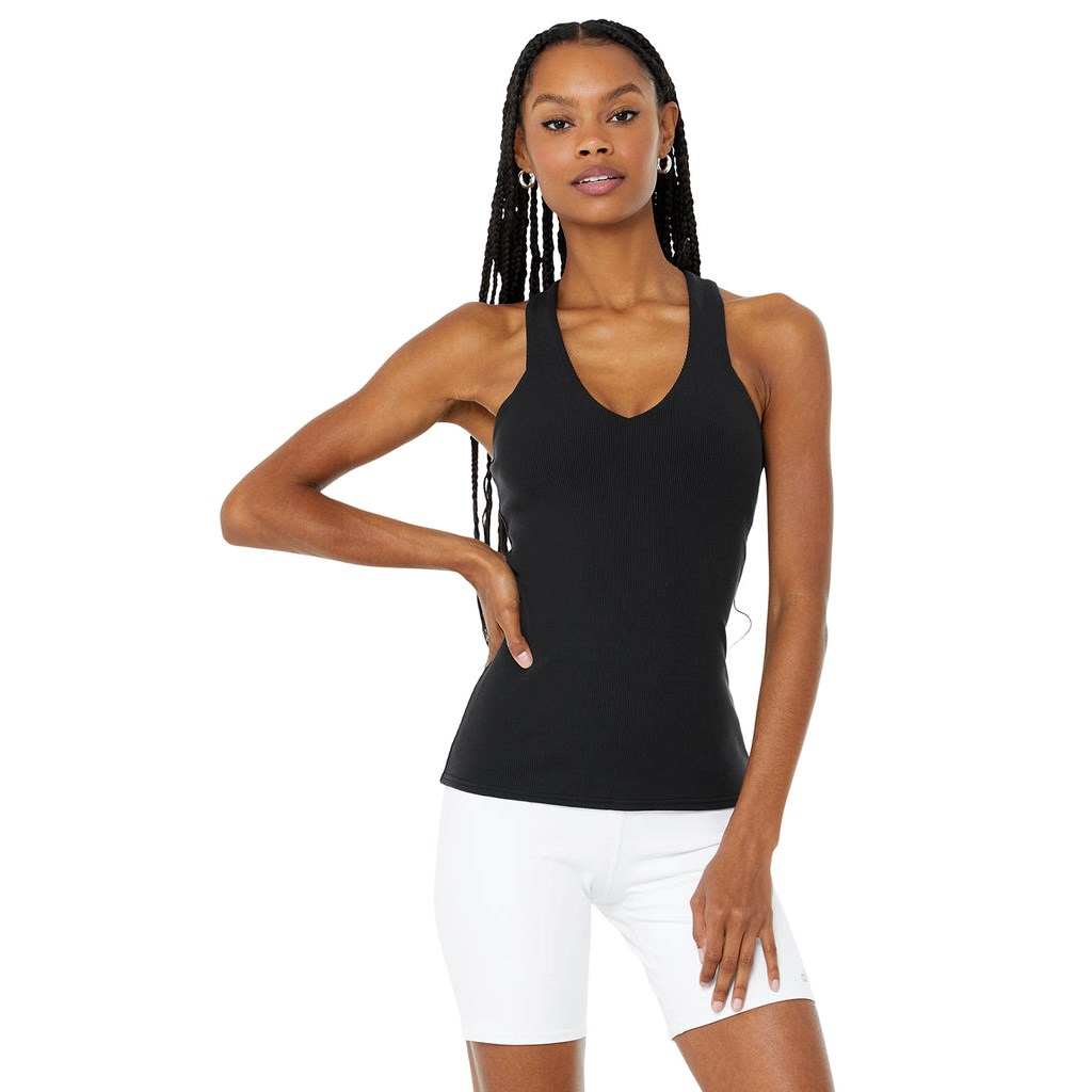 Tank Top Alo Yoga Elevate Mujer Negros | CYAU31405
