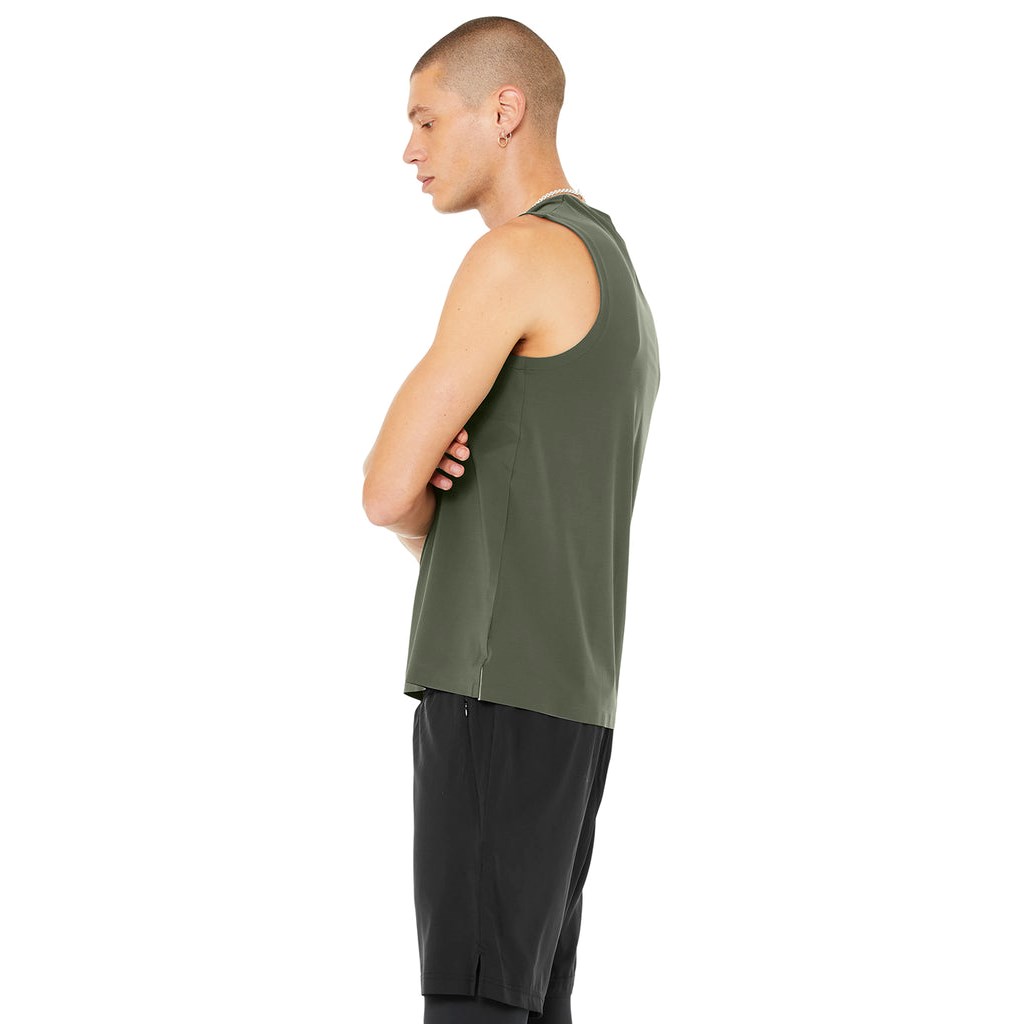 Tank Top Alo Yoga Idol Performance Hombre Verdes | GNEZ15236