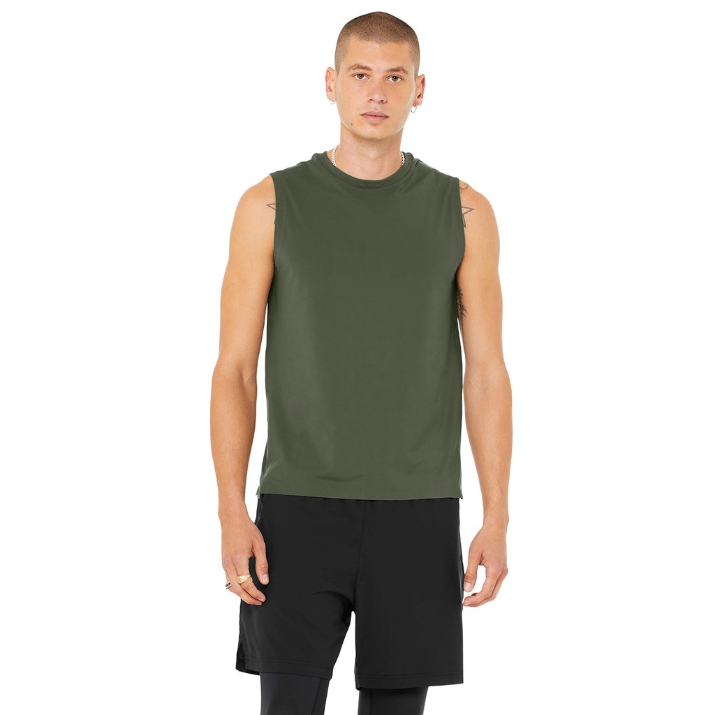 Tank Top Alo Yoga Idol Performance Hombre Verdes | GNEZ15236