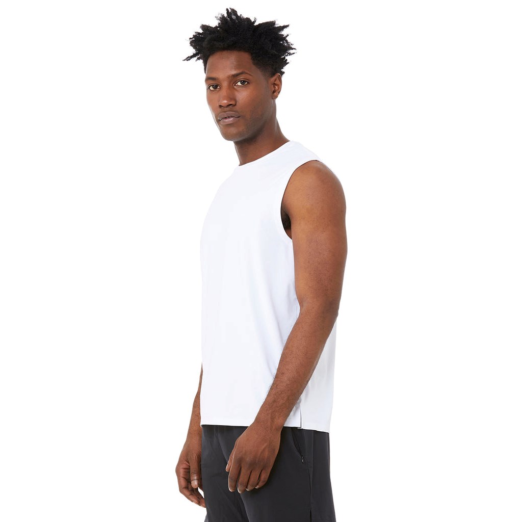 Tank Top Alo Yoga Idol Performance Hombre Blancos | XEAL52638