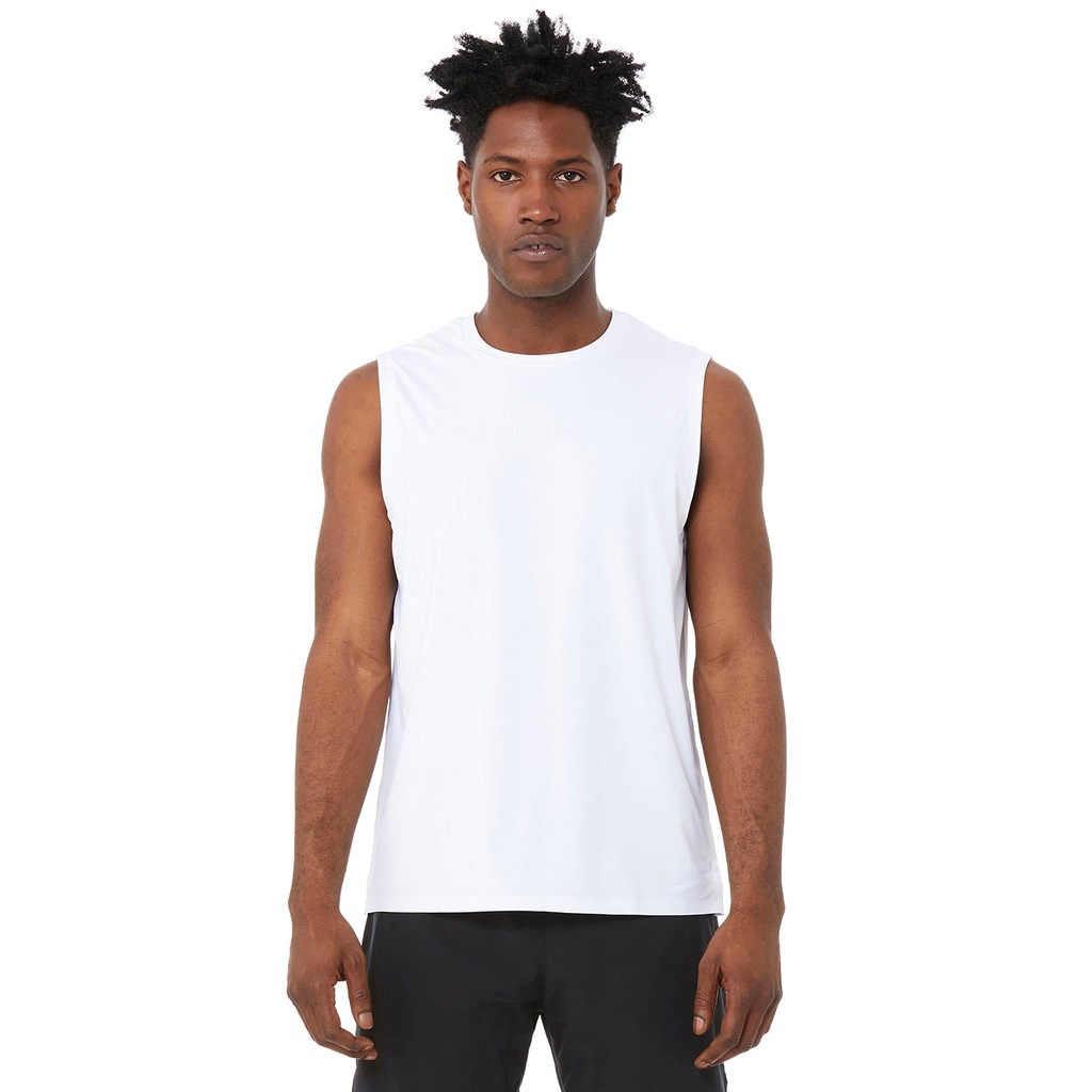 Tank Top Alo Yoga Idol Performance Hombre Blancos | XEAL52638