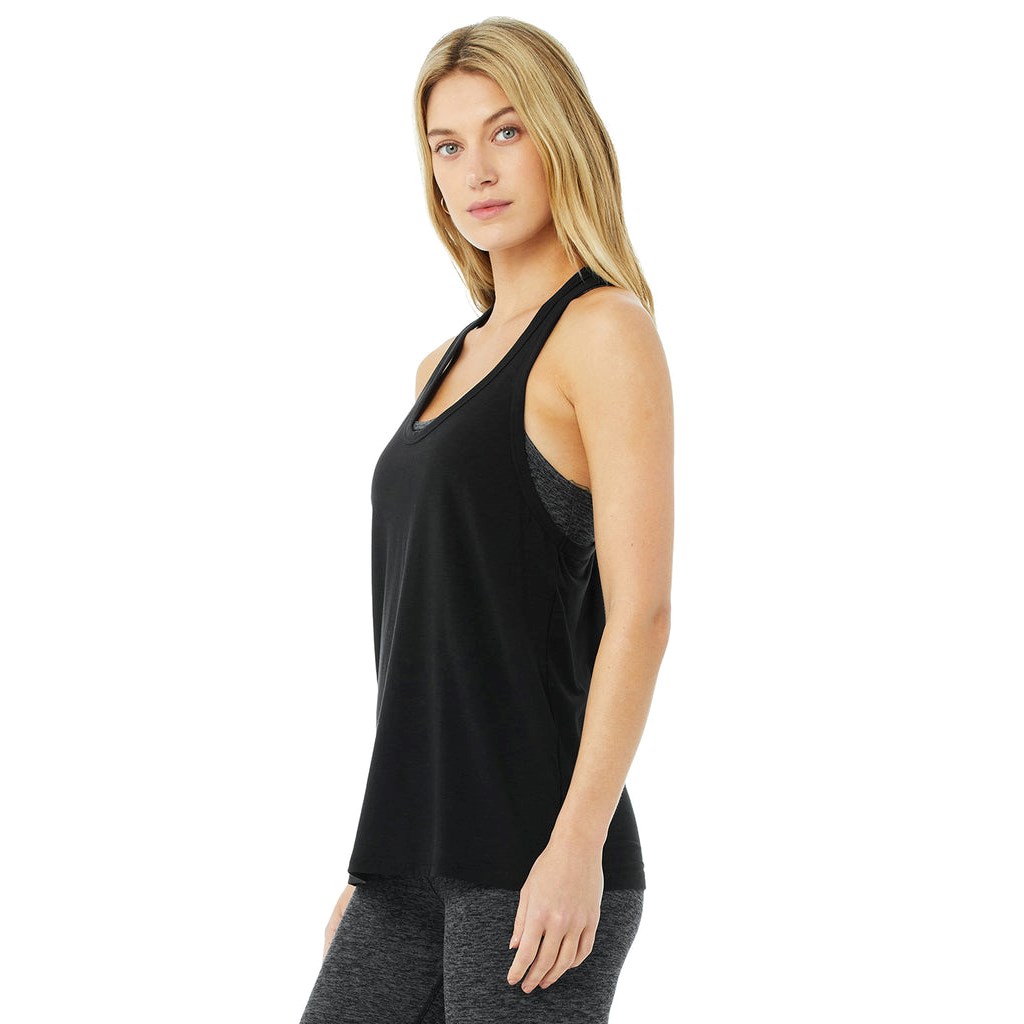 Tank Top Alo Yoga Motion Mujer Negros | CHVK78053