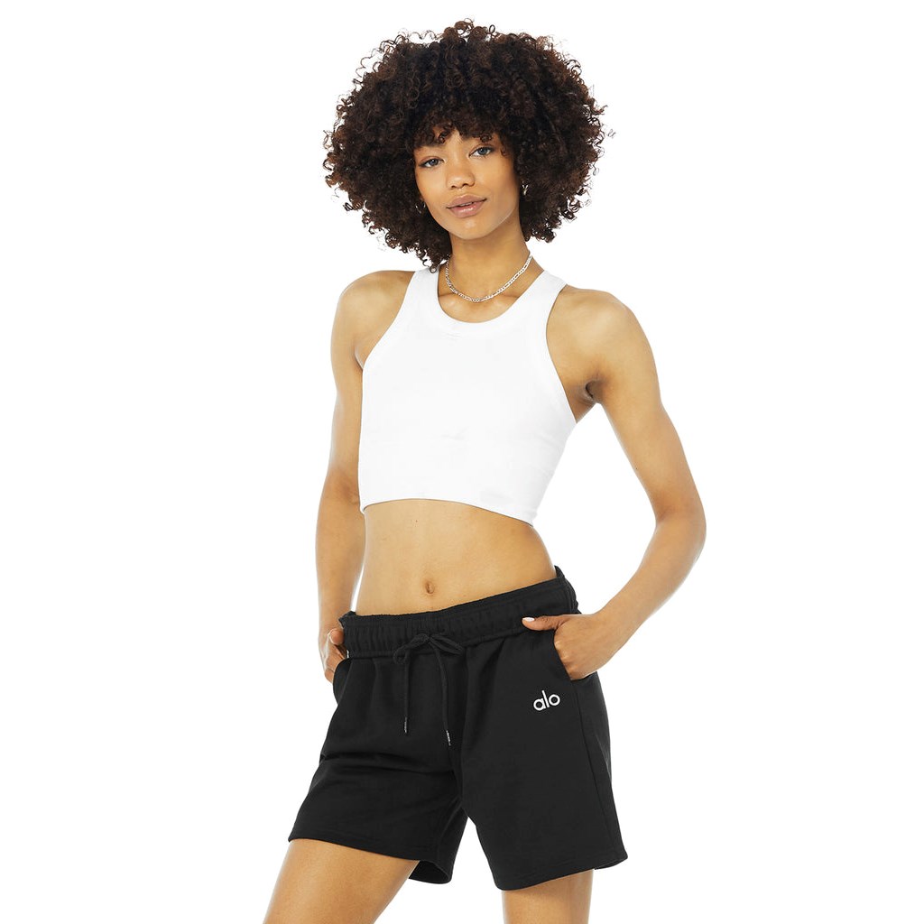 Tank Top Alo Yoga Seamless Delight High Neck Mujer Blancos | HGRN08746