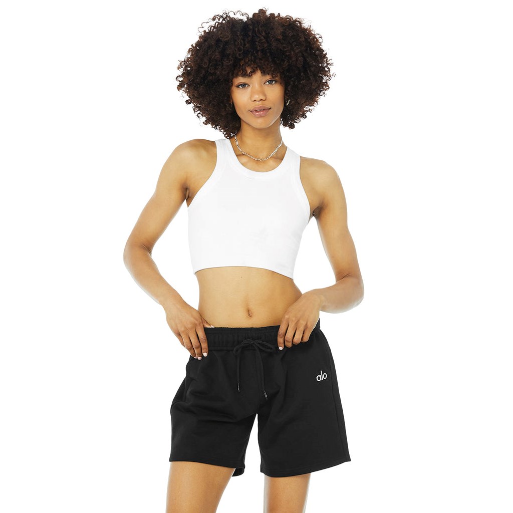 Tank Top Alo Yoga Seamless Delight High Neck Mujer Blancos | HGRN08746
