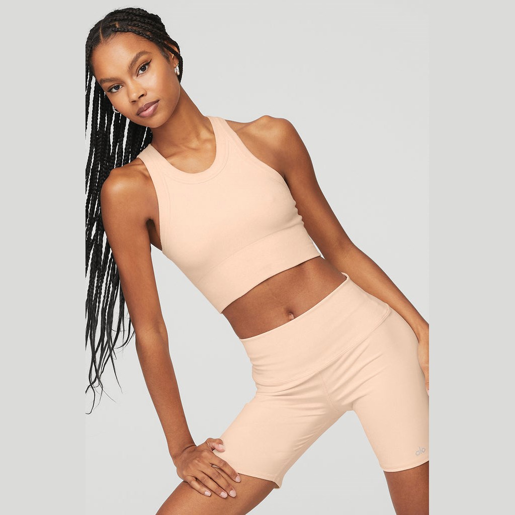 Tank Top Alo Yoga Seamless Delight High Neck Mujer Naranjas | KQBD07642