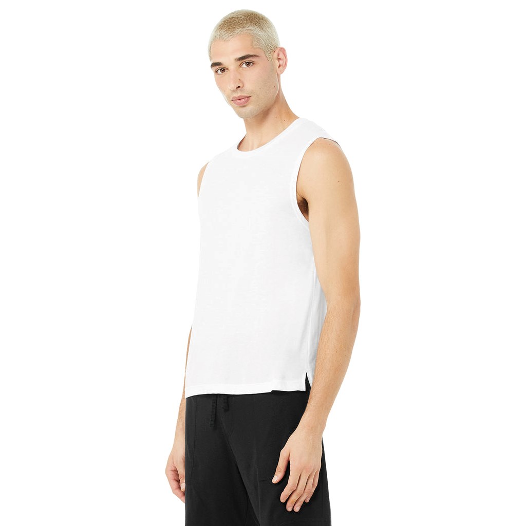 Tank Top Alo Yoga The Triumph Muscle Hombre Blancos | JBOC63710