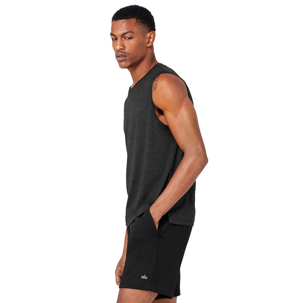 Tank Top Alo Yoga The Triumph Muscle Hombre Grises | VXKY61058