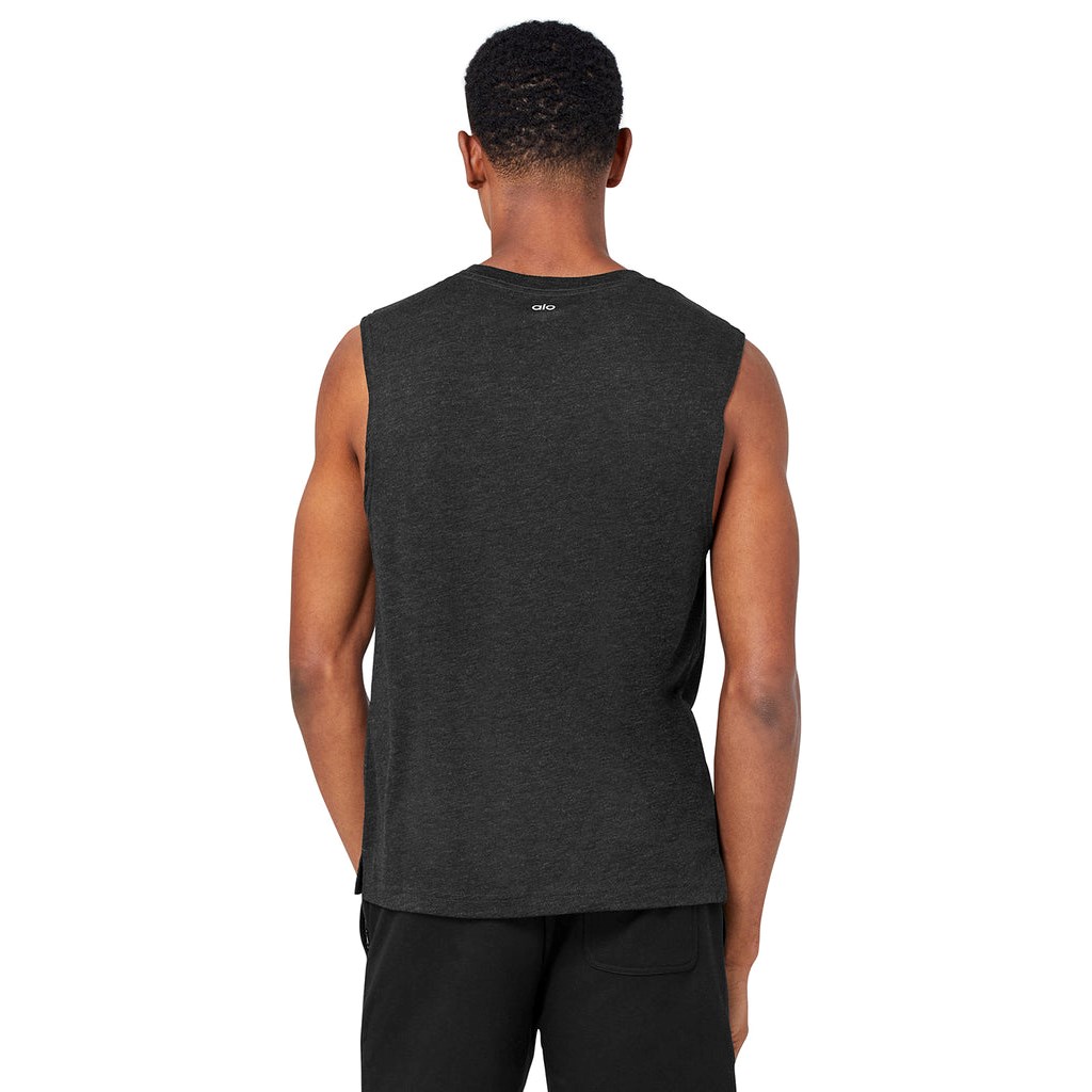 Tank Top Alo Yoga The Triumph Muscle Hombre Grises | VXKY61058