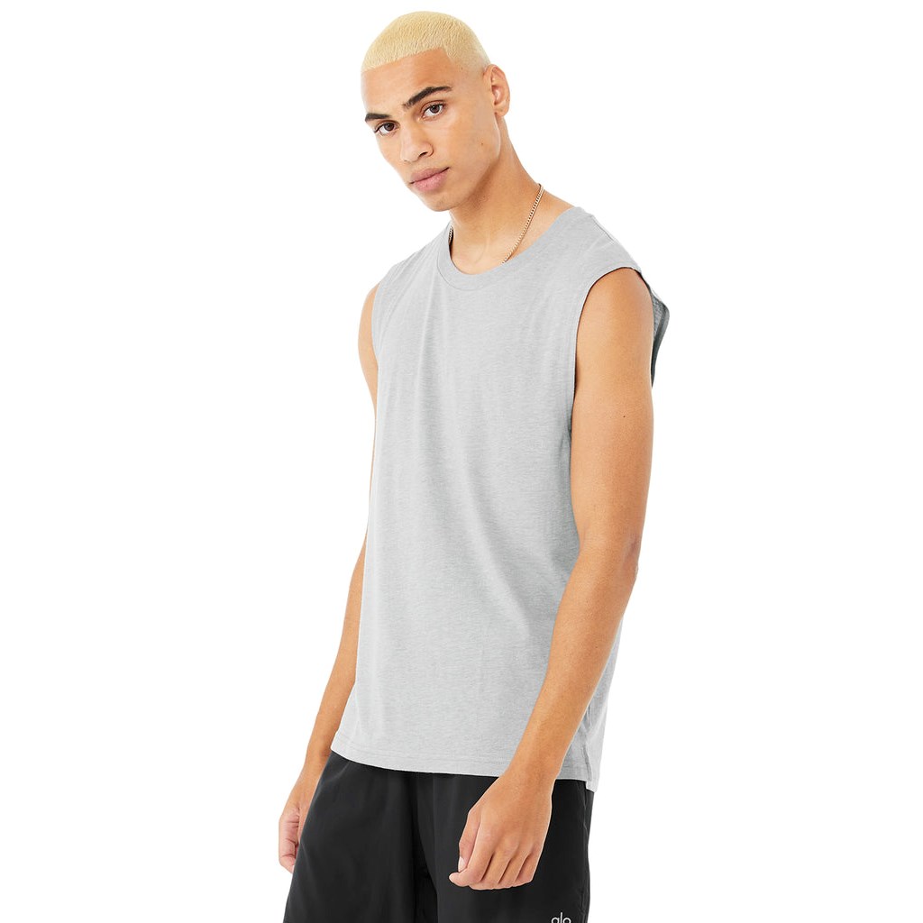 Tank Top Alo Yoga The Triumph Muscle Hombre Grises | XLGF69814