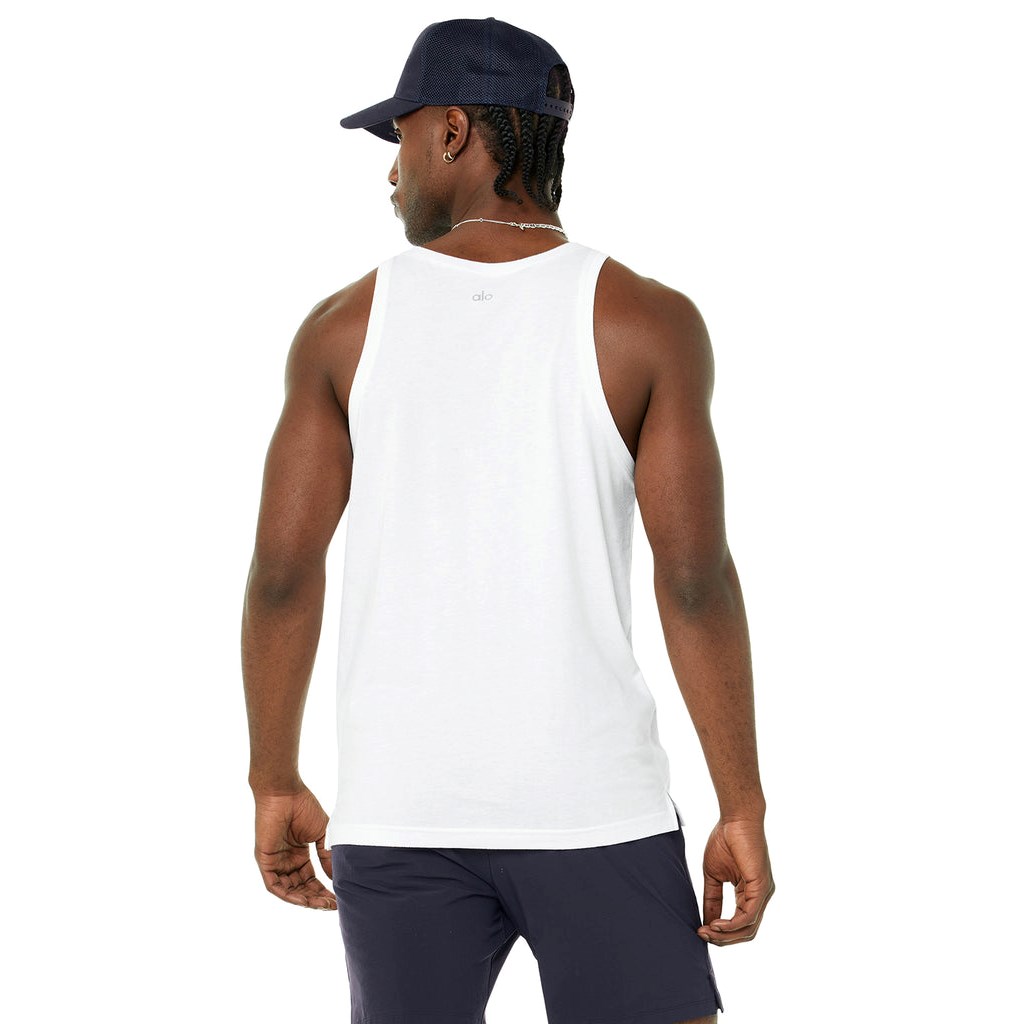 Tank Top Alo Yoga Triumph Hombre Blancos | FVLK31095