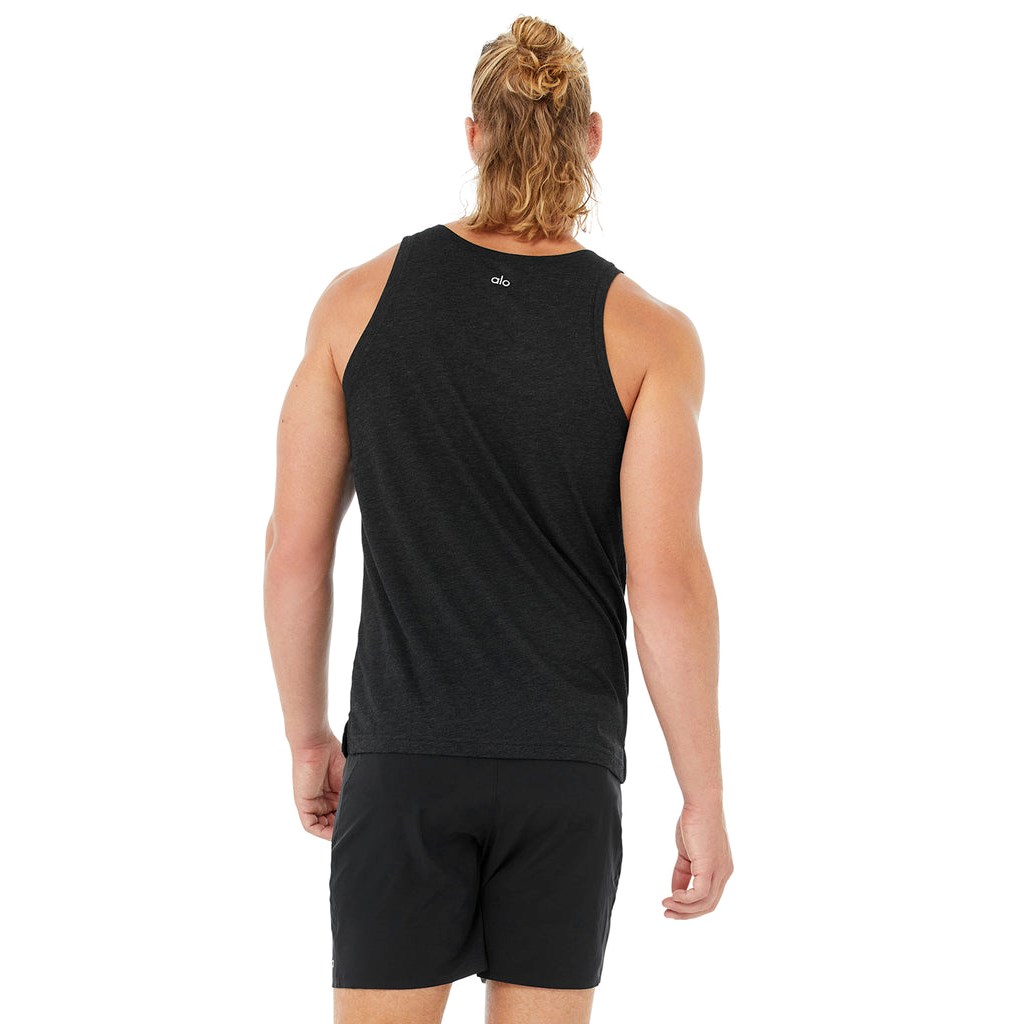Tank Top Alo Yoga Triumph Hombre Negros | ANYD25189