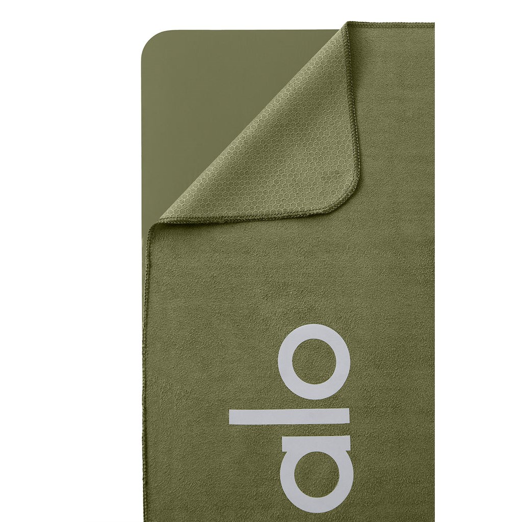 Towel Alo Yoga Grounded No-Slip Hombre Verdes | AXTF82769
