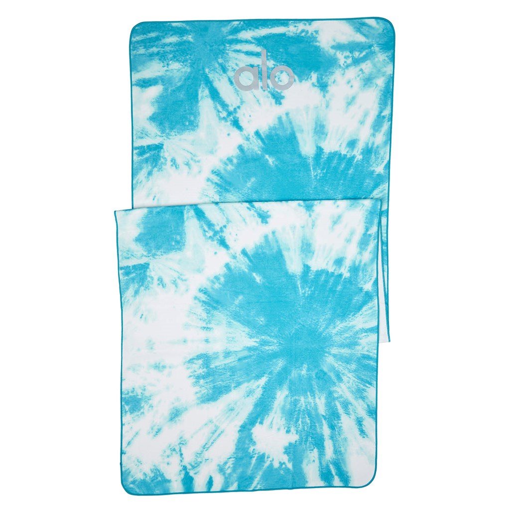 Towel Alo Yoga Tie-Dye Grounded No-Slip Hombre Azules | VTSL05632