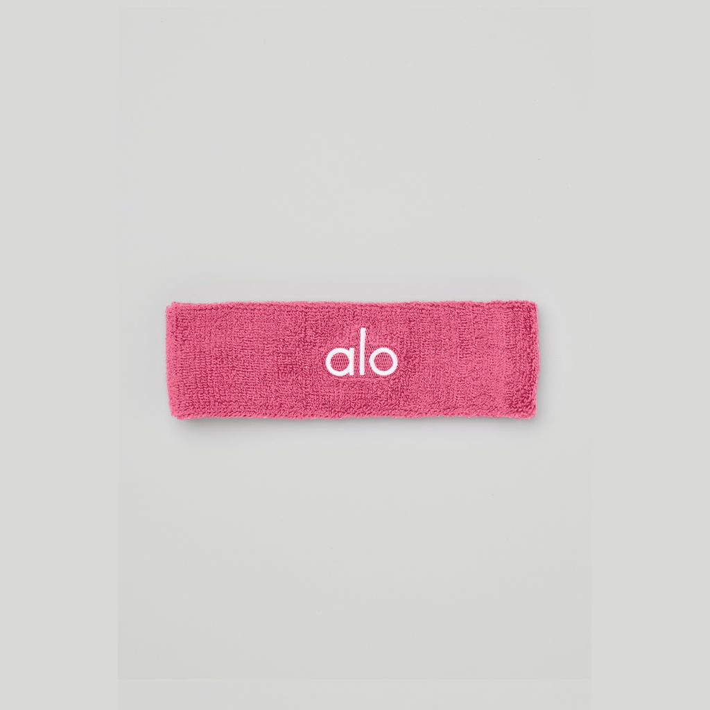 Wristband Alo Yoga Glow Sweatband (2-Pack) Mujer Rosas | YDTB58319
