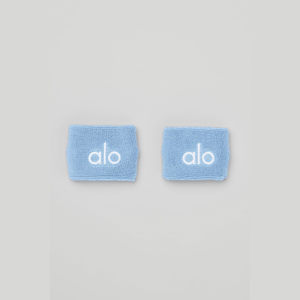 Wristband Alo Yoga Glow Wristband (2-Pack) Mujer Azules | XAYB46018